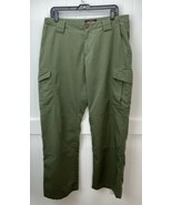 TRU SPEC Tactical Pants Sz 14 Womens Green Uniform Cargo Utility Ripstop... - £20.50 GBP