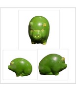 Vintage Green Pig Appetizer TOOTHPICK HOLDER Charcuterie Hors d&#39;oeuvre S... - £23.79 GBP