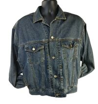 GAP Premium Standard Mens Blue Denim Jean Jacket Button Down - Size Medium - $27.61 CAD