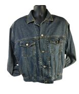 GAP Premium Standard Mens Blue Denim Jean Jacket Button Down - Size Medium - €16,80 EUR