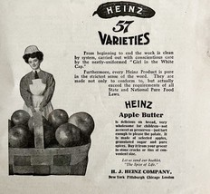 1906 Heinz 57 Apple Butter Advertisement Pittsburgh Ephemera 8 x 5.5&quot; - $371.81 MXN