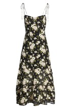 NWT Reformation Emmie Midi in Elizabeth Floral Tie Straps Georgette Dress 2 - £148.15 GBP