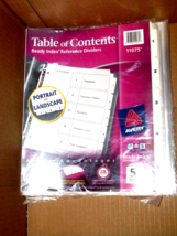 Avery Table Of Contents 1-5 Ready Index Dividers #11075 (Office D) - £6.23 GBP