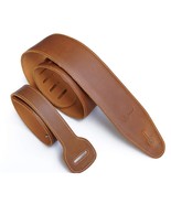 Full Grain Genuine Padded Soft Leather Guitar Strap (2.75Inches Width) F... - £43.25 GBP