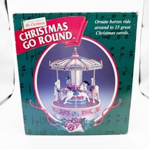 Vintage Mr. Christmas Holiday Go Round Musical Decoration Parts Only W Box - $279.41 MXN