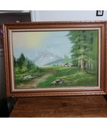 Art Bill Boswell Landscape Mountains Nature Large Framed - £91.94 GBP