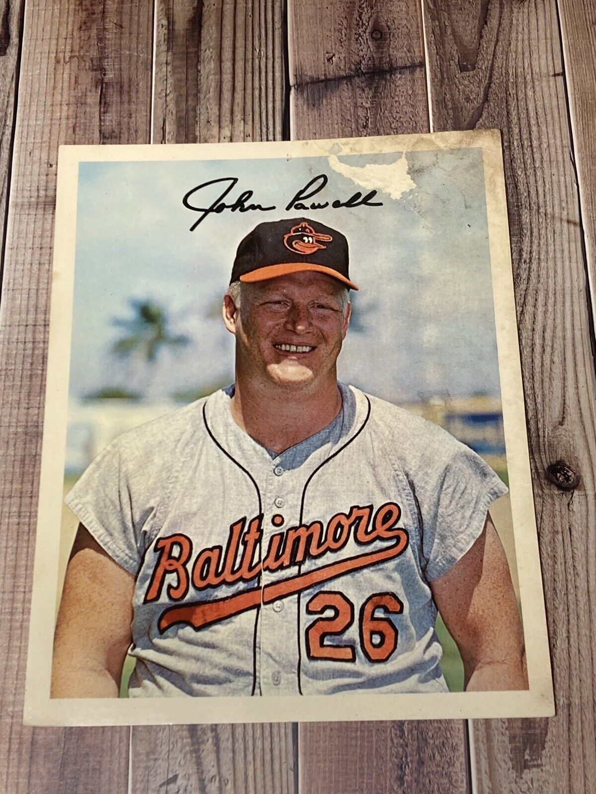 Vtg Boog Powell 5.5 X 7 Photo Card 1967 Dexter Press MLB Baltimore Orioles - $7.99