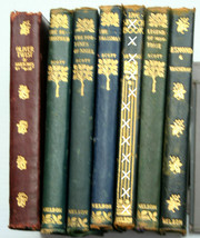 Lot 6 vtg Thomas Nelson New Century Library Walter Scott~Irving~Thackery~Dickens - £17.40 GBP
