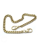Pocket Watch Chain for Men Hamilton Gold Color Fob Chain with Lobster Cl... - $21.77 CAD