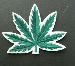 Pot Leaf Bud Marijuana Embroidered Hat Patch 3 X 2.5 Inches - £4.19 GBP