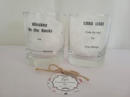 Sedona Barware Set of 2 Whisky Brandy Rum Glasses Brand New Father&#39;s Day - £11.54 GBP