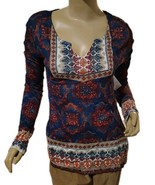 New Indigo Women&#39;s V-Neck Long Sleeve Pullover Top Small (Runs Big) $40 - $267.48 MXN
