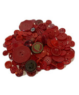 Lot 118 Vintage Miscellaneous Red Plastic Sewing Craft Buttons - £52.66 GBP