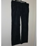  MEN&#39;S TRUE RELIGION JEANS~ 38x33 ~ DARK BLUE - 5 Pocket &amp; Black leather... - $44.06