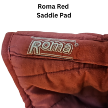 Roma Quilted English All purpose Forward Saddle Pad Red USED image 4