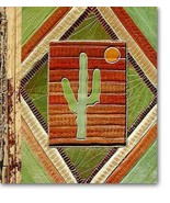 Leaf Notebook Journal Hand Crafted Bali Saguaro Cactus Desert Natural Le... - £9.76 GBP