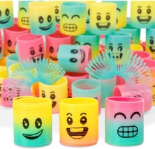 36 Pack Spring Rainbow Magic Fidget Stress Coil Mini Springs Bulk Toys Party Fav - £19.38 GBP