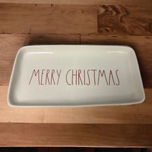 Rae Dunn platter MERRY CHRISTMAS Large Serving Tray Rectangle Artisan Collection - £23.21 GBP