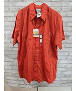 Carhartt UPF 30 Sz XL Tall XLT Original Fit Short Sleeve Button Up Orang... - $29.99