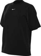 Nike Sportswear Essential Women&#39;s T-Shirt (Black/White) Size Large - $23.99