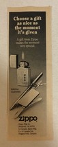 1991 Zippo Lighter Vintage Print Ad pa27 - £6.48 GBP