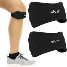 Vive Unisex Patella Stabilizer Knee Strap Brace Support One Size (Black)... - $27.19 CAD