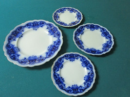 Johnson Bros Blue Danube Pattern 8 Pcs Plates Nut Dish - £73.57 GBP