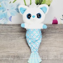 Aurora YooHoo Friends Pammee Blue Mermaid Fox Plush 10&quot; Justice 2016  - £9.41 GBP
