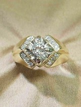 2Ct Moissanite Gorgeous Women&#39;s Engagement Ring 14k Yellow Gold Plated - £74.15 GBP