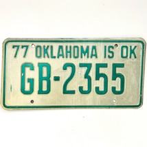 1977 United States Oklahoma Garfield County Passenger License Plate GB-2355 - €11,20 EUR