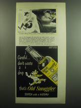 1948 Old Smuggler Scotch Ad - cartoon by Richard Taylor - Careful, Henry! - $18.49