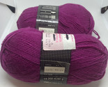 2 Skeins Lot Scheepjes Belluno 75% Wool 25% Nylon Yarn Purple #7878 - $9.99