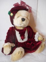 1997 Pearl Bear of Wealth Brass Button Collectibles Plush Pickford Bears 12&quot; - £10.15 GBP