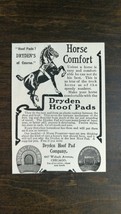 Vintage 1904 Dryden Hoof Pad Company Original Ad - 721 - £5.29 GBP