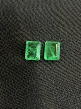 6.90ct  2 Pic Simulated Green Doublet Emerald loose Gem Stone 10.22*8.31 Mm - $22.49