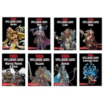 Dungeons and Dragons Spellbook Cards Bundle (8 Items): Cleric, Druid, Bard, Mart - £151.86 GBP