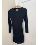 Banana Republic Womens Body Con Dress Sz XS Long Sleeve Black  - £10.14 GBP