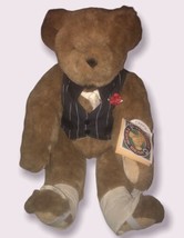 The Vermont Teddy Bear Co. Vintage 1993 Pose-able Plush Bear With Tags - £18.14 GBP
