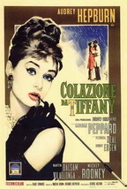 Breakfast at Tiffany&#39;s Movie Poster 27x40 In Audrey Hepburn Holly RARE Italian - £28.10 GBP