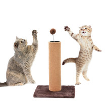 Cat scratcher with spring toy thumb200