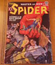 The Spider Pulp Magazine Scourge of the Black Legions November 1938 VG - £255.59 GBP