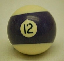 Pool Table Billiard Ball #12 Violet Stripe Vintage Replacement Piece - £10.19 GBP