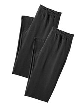 Vivance Active Pack of 2 Elasticated Capri Pants in Black UK 26 (fm45-5) - £26.22 GBP