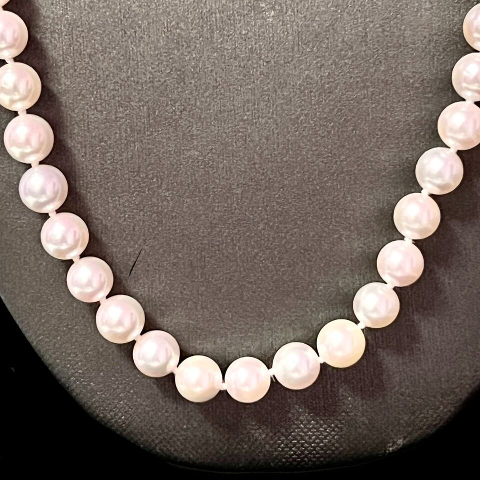 Authenticity Guarantee
Natural Akoya Pearl Necklace 24" 14k Y Gold 8 mm Cert... Item image 6