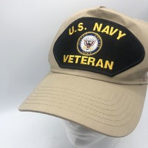 US Navy Veteran adjustable beige Cap Hat Trucker Hat  by OTTO - £6.10 GBP