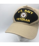 US Navy Veteran adjustable beige Cap Hat Trucker Hat  by OTTO - £6.22 GBP