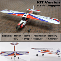 RC Airplane KIT Super Cub Monoplane Trainer Flight DIY Aircraft 3.6ft Wi... - $123.46 CAD