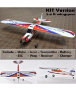 RC Airplane KIT Super Cub Monoplane Trainer Flight DIY Aircraft 3.6ft Wi... - $123.46 CAD