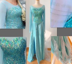 Deluxe Princess Elsa Dress, Elsa Cosplay Costume, Elsa Costume Adult Wom... - £214.39 GBP