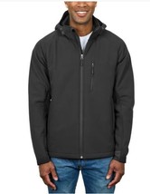 Kirkland Signature Mens Jacket Black Softshell Stretch Windproof Water-R... - $54.99